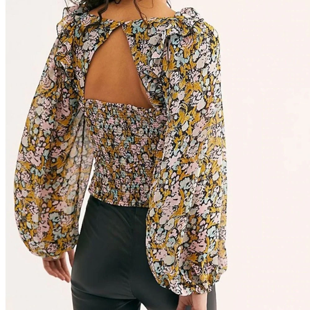 **Last One XL** Free People
Mabel Printed Blouse - Picture 2 of 4